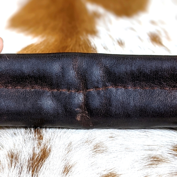 Architect Brown Distressed Leather Crossbody - Picture 9 of 9